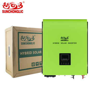품질  Sunchonglic 48v 5kva 3000w pure sine wave 60A mppt hybrid solar inverter with 30A AC charger 470x385x155mm 공장